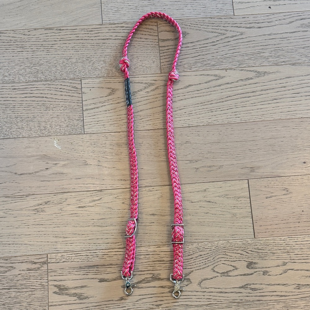 Pink Crystal Rhinestone Barrel Reins by Maddie Jade